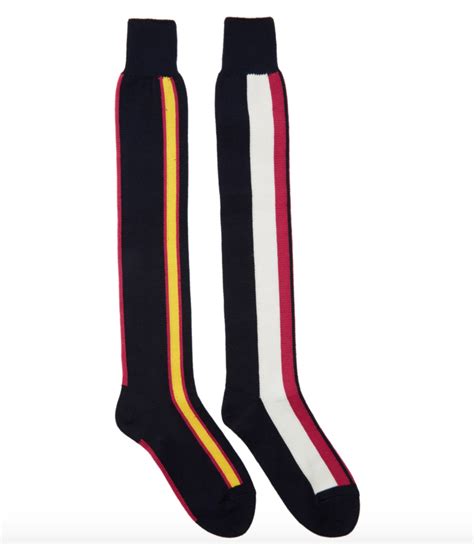 knee high prada socks|prada ribbed socks.